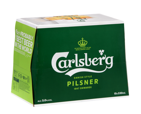 Carlsberg 15x330ml Bottles