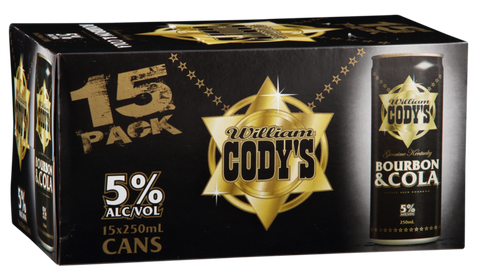 Codys 5% 15x250ml Cans