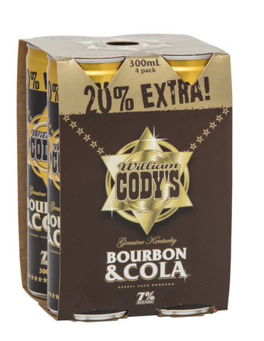 Codys Extra 4x300ml Cans