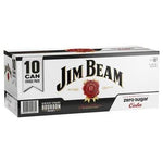 Jim Beam Cola Zero 10x330ml cans