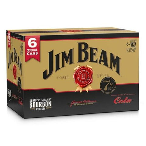 Jim Beam Gold 7% 6pk Can