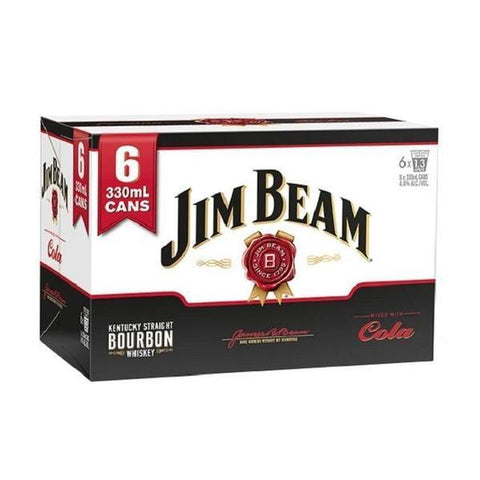 Jim Beam cola 6pk cans