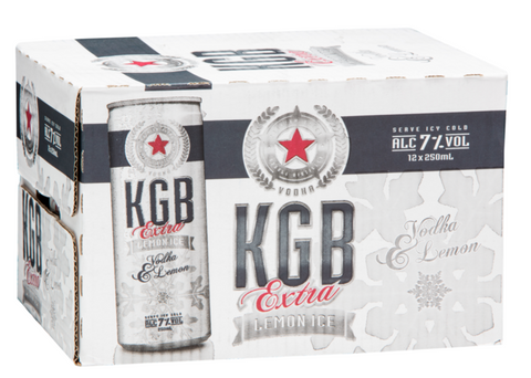 KGB Lemon 12x250ml Can