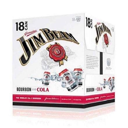 Jim Beam Cola 18pk 330ml Cans