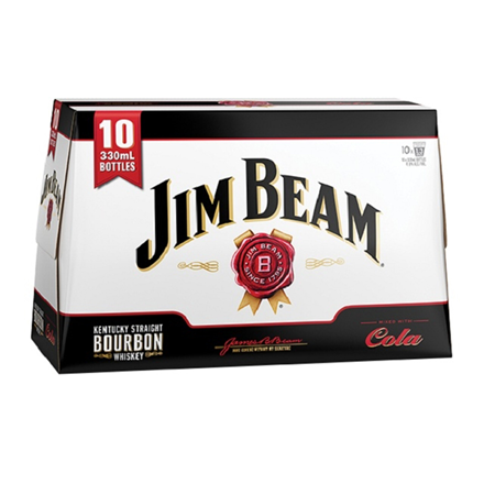 Jim Beam Cola 10x330ml Cans